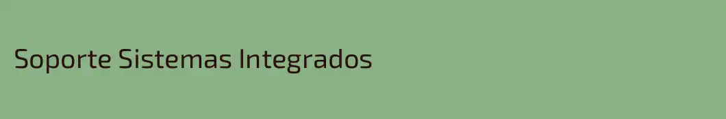Soporte Sistemas Integrados